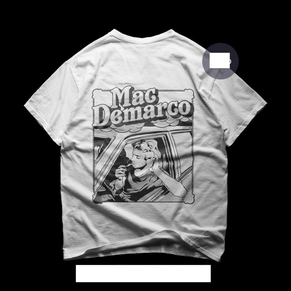 Mac Demarco Back T-Shirt - This Old Dog Album - Heart To Heart